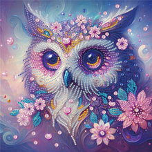 Load image into Gallery viewer, Diamond Painting - Partial Special Shaped - Owl (30*30CM)
