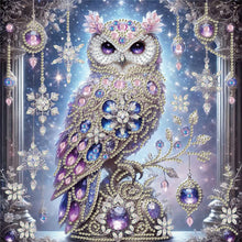 Load image into Gallery viewer, Diamond Painting - Partial Special Shaped - Owl (30*30CM)

