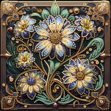 Load image into Gallery viewer, Diamond Painting - Partial Special Shaped - Blooming Flowers (30*30CM)
