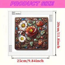 Load image into Gallery viewer, Diamond Painting - Partial Special Shaped - Glass Flower (30*30CM)
