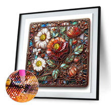 Load image into Gallery viewer, Diamond Painting - Partial Special Shaped - Glass Flower (30*30CM)
