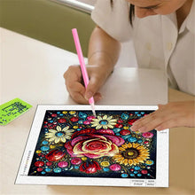 Load image into Gallery viewer, Diamond Painting - Partial Special Shaped - Daisy Rose (30*30CM)
