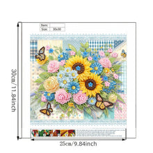 Load image into Gallery viewer, Diamond Painting - Partial Special Shaped - Blooming Flowers (30*30CM)
