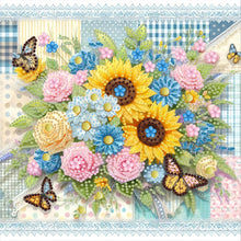 Load image into Gallery viewer, Diamond Painting - Partial Special Shaped - Blooming Flowers (30*30CM)
