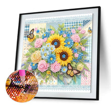Load image into Gallery viewer, Diamond Painting - Partial Special Shaped - Blooming Flowers (30*30CM)
