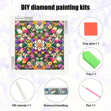 Load image into Gallery viewer, Diamond Painting - Partial Special Shaped - Blooming Flowers (30*30CM)
