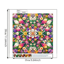 Load image into Gallery viewer, Diamond Painting - Partial Special Shaped - Blooming Flowers (30*30CM)
