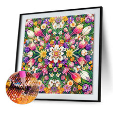 Load image into Gallery viewer, Diamond Painting - Partial Special Shaped - Blooming Flowers (30*30CM)

