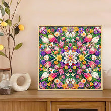 Load image into Gallery viewer, Diamond Painting - Partial Special Shaped - Blooming Flowers (30*30CM)
