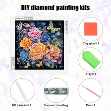 Load image into Gallery viewer, Diamond Painting - Partial Special Shaped - Blooming Flowers (30*30CM)
