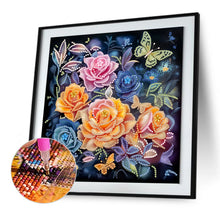 Load image into Gallery viewer, Diamond Painting - Partial Special Shaped - Blooming Flowers (30*30CM)
