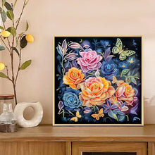 Load image into Gallery viewer, Diamond Painting - Partial Special Shaped - Blooming Flowers (30*30CM)
