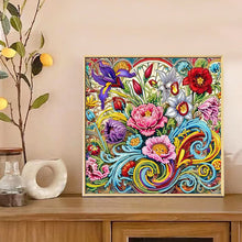Load image into Gallery viewer, Diamond Painting - Partial Special Shaped - Blooming Flowers (30*30CM)
