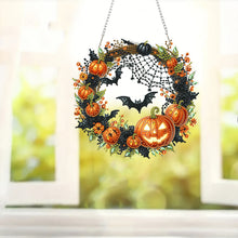 Load image into Gallery viewer, 2D Flat Acrylic DIY Halloween Hanging Diamond Art Kits Wall Door Decoration
