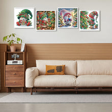 Load image into Gallery viewer, 4pcs Diamond Painting - Partial Special Shaped - Christmas (30*30CM)
