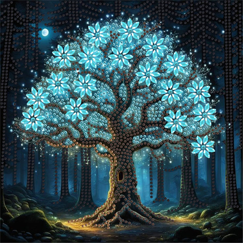 Diamond Painting - Partial Special Shaped - Luminous Tree Of Life (30*30CM)