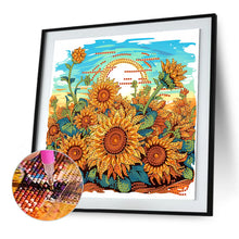 Load image into Gallery viewer, Diamond Painting - Partial Special Shaped - Blooming Sunflower (30*30CM)
