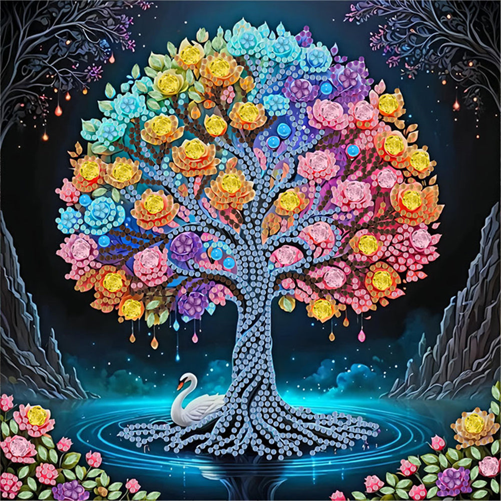 Diamond Painting - Partial Special Shaped - Tree Of Life (30*30CM)