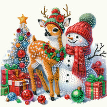 Load image into Gallery viewer, 4pcs Diamond Painting - Partial Special Shaped - Christmas (30*30CM)
