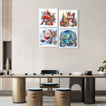 Load image into Gallery viewer, 4pcs Diamond Painting - Partial Special Shaped - Christmas (30*30CM)
