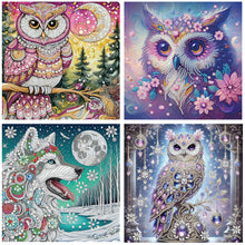 Load image into Gallery viewer, 4pcs Diamond Painting - Partial Special Shaped - Animal (30*30CM)
