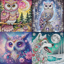 Load image into Gallery viewer, 4pcs Diamond Painting - Partial Special Shaped - Animal (30*30CM)
