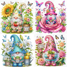 Load image into Gallery viewer, 4pcs Diamond Painting - Partial Special Shaped - Gnome (30*30CM)
