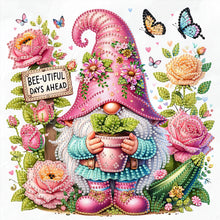 Load image into Gallery viewer, 4pcs Diamond Painting - Partial Special Shaped - Gnome (30*30CM)
