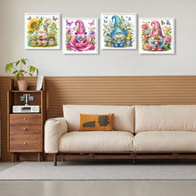 Load image into Gallery viewer, 4pcs Diamond Painting - Partial Special Shaped - Gnome (30*30CM)

