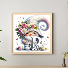 Load image into Gallery viewer, Diamond Painting - Full Round - Gnome With Flowers (40*40CM)
