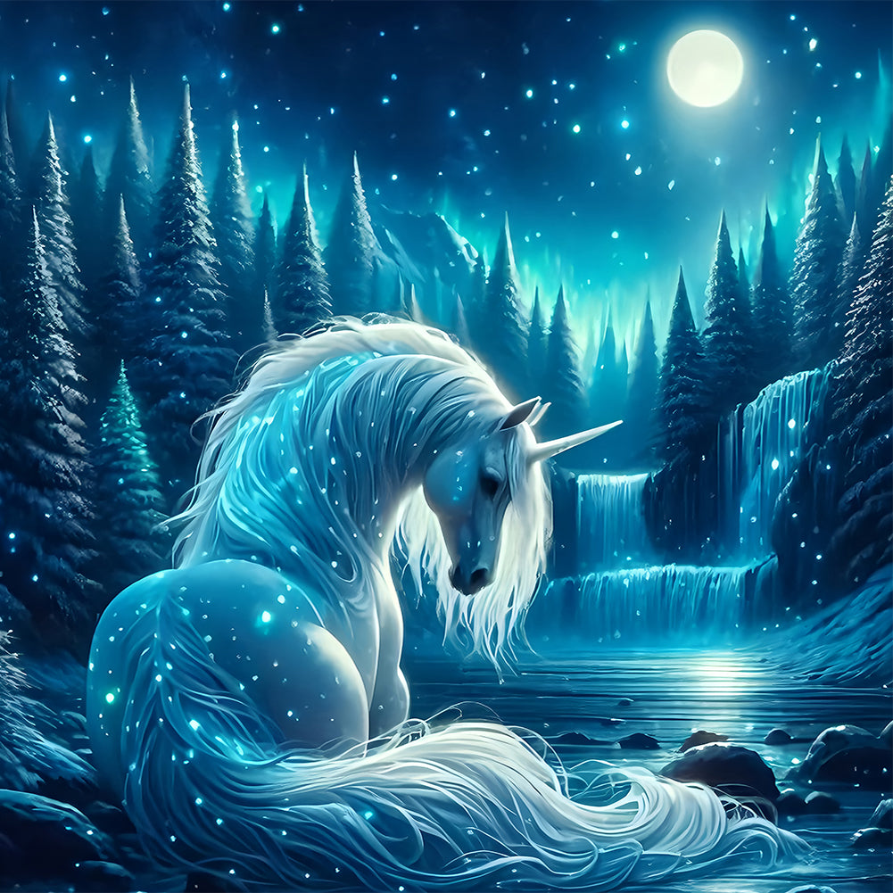 Diamond Painting - Full Round - Unicorn (40*40CM)