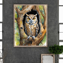 Load image into Gallery viewer, Diamond Painting - Full Round - Owl (40*40CM)
