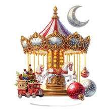 Load image into Gallery viewer, 2D Flat Print Xmas Carousel DIY Table Top Diamond Painting Ornament Kits
