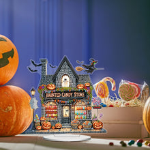 Load image into Gallery viewer, 2D Flat Print Halloween Hut DIY Table Top Diamond Painting Ornament Kits
