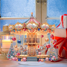 Load image into Gallery viewer, 2D Flat Print Xmas Carousel DIY Table Top Diamond Painting Ornament Kits
