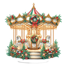 Load image into Gallery viewer, 2D Flat Print Xmas Carousel DIY Table Top Diamond Painting Ornament Kits
