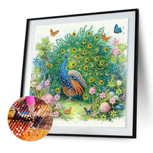 Load image into Gallery viewer, Diamond Painting - Partial Special Shaped - Peacock (30*30CM)

