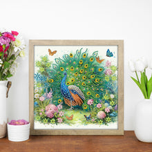 Load image into Gallery viewer, Diamond Painting - Partial Special Shaped - Peacock (30*30CM)
