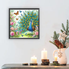 Load image into Gallery viewer, Diamond Painting - Partial Special Shaped - Peacock (30*30CM)
