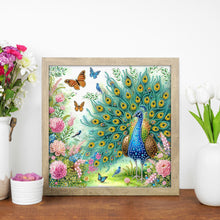 Load image into Gallery viewer, Diamond Painting - Partial Special Shaped - Peacock (30*30CM)
