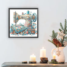 Load image into Gallery viewer, Diamond Painting - Partial Special Shaped - Sewing Machine (30*30CM)
