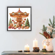 Load image into Gallery viewer, Diamond Painting - Partial Special Shaped - Gingerbread Man Carousel (30*30CM)
