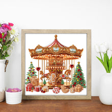 Load image into Gallery viewer, Diamond Painting - Partial Special Shaped - Gingerbread Man Carousel (30*30CM)

