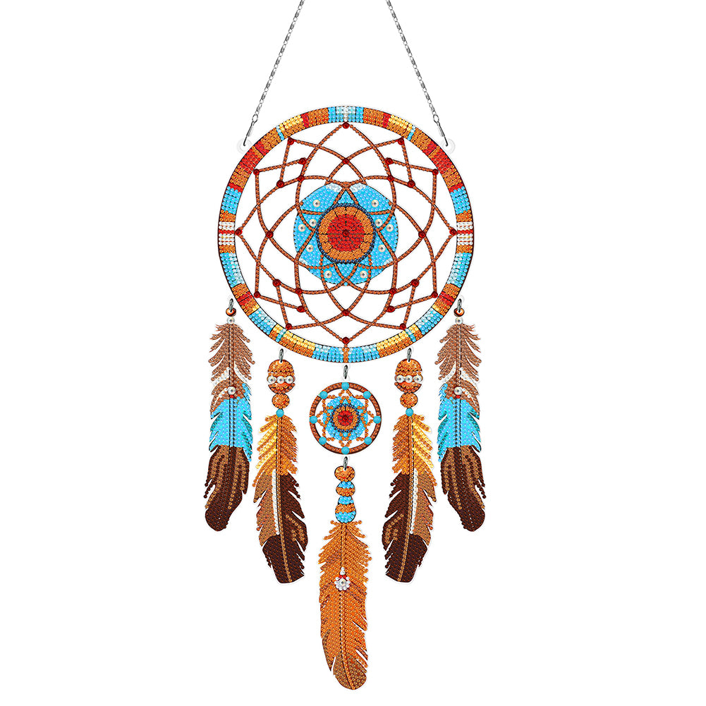 Dream Catcher 2D Flat DIY Special Shape Hanging Diamond Art Kits