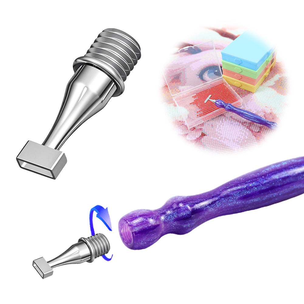 Stainless Steel Diamond Painting Pen Tip Diamond Art Pen Tip for DIY Crafts (2)