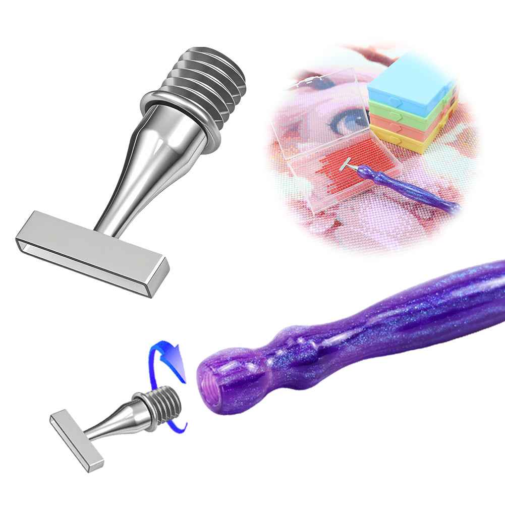 Stainless Steel Diamond Painting Pen Tip Diamond Art Pen Tip for DIY Crafts (5)