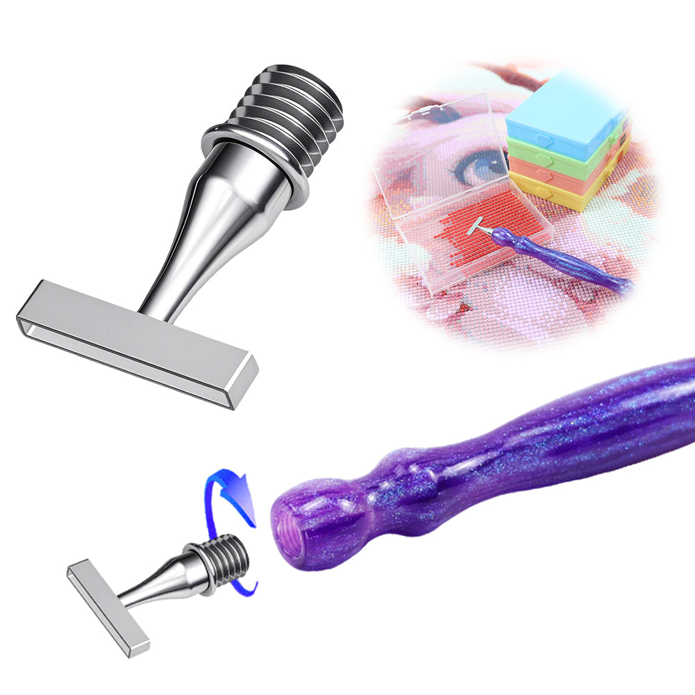 Stainless Steel Diamond Painting Pen Tip Diamond Art Pen Tip for DIY Crafts (6)