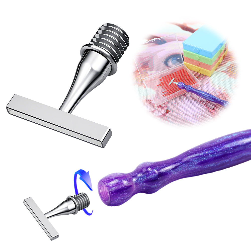 Stainless Steel Diamond Painting Pen Tip Diamond Art Pen Tip for DIY Crafts (8)
