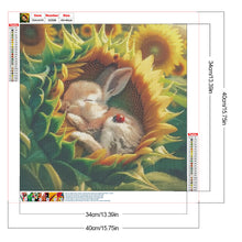 Load image into Gallery viewer, Diamond Painting - Full Round - Sunflower Bunny (40*40CM)
