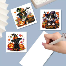 Load image into Gallery viewer, 6PCS DIY Diamond Art Greeting Cards Halloween Designs for Festival Gift (IHK062)
